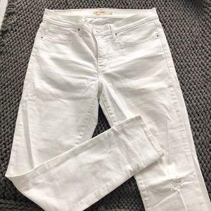 Levi’s 311 shaping skinny pure white jeans